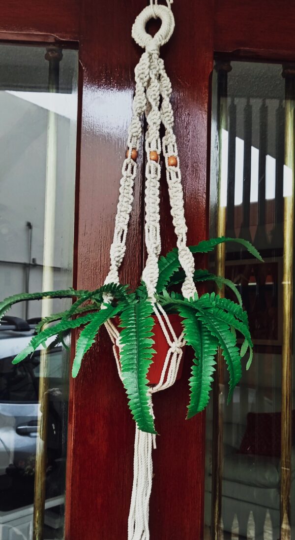 Porta Maceta en macrame