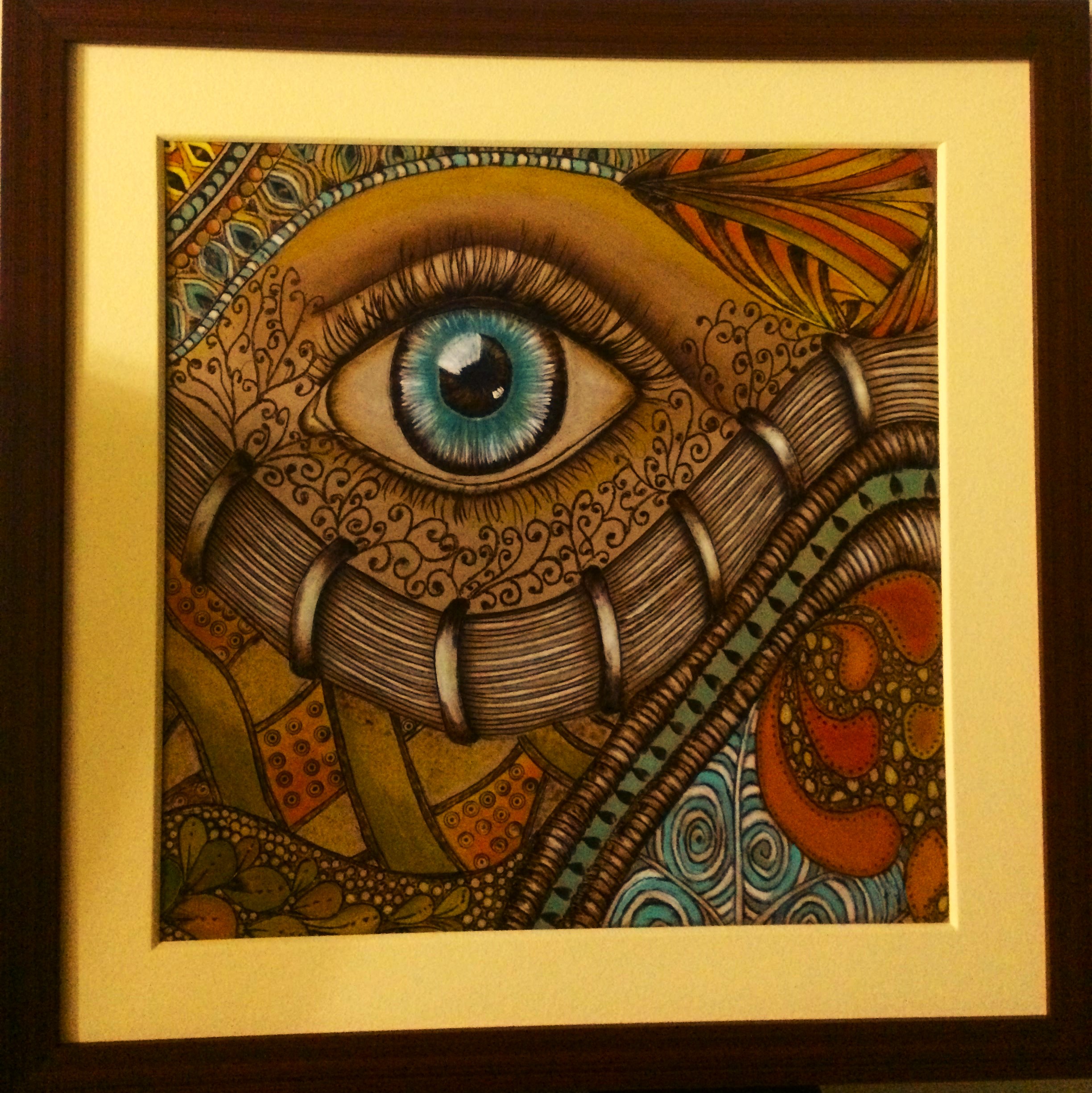 ojo mistico pirograbado